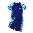 thumbnail image 1 of KYAIGUO 5-16T Kids Girls Sleeveless Ruffle Swimsuit Ruffle Bathing Suit Toddler 2-Piece Tankini Sets Swimwear, 1 of 9