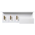 thumbnail image 1 of Hometrends 16" White Shelf Wall Organizer, 1 of 8