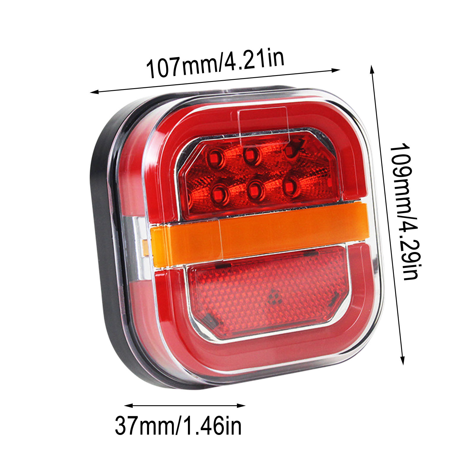 Outdoor Led Lights,LED Flow Guide Square Burger Light for Truck Edge Lighting