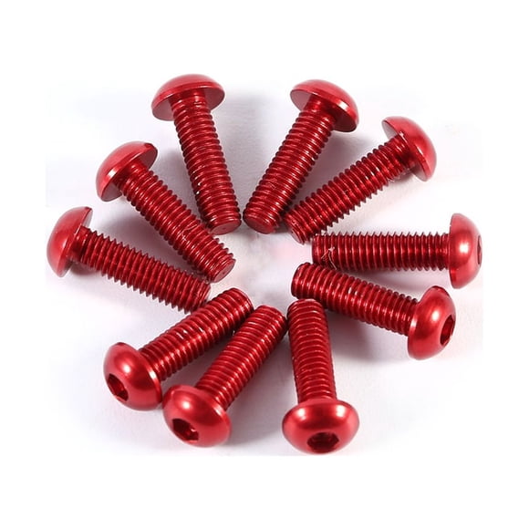 Prise Hexagonale Métrique, Vis de Tête de Bouton, 10 Pcs Vis de Prise, pour Machinerie