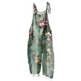 thumbnail image 3 of QATAINLAV Combinaisons en Coton et Lin pour Femmes Tenues d'Été de Plage Sans Manches Bretelles Ajustables Imprimé Boho Combinaisons Amples à Jambes Larges une-Pièce Pantalons avec Poches Multicolore G Ventes Prime Liquidation, 3 of 6