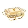 thumbnail image 3 of DOLITY Chafing Dish Buffet Chafer Set with Water Pan for Restaurant Banquet Parties Gold, 3 of 9