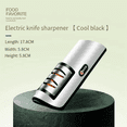 thumbnail image 3 of Electric Knife Sharpener Automatic Adjustable Kitchen Tool for Fast Sharpening Knives Scissors Orange,1 x Electric Knife Sharpener 1 x Usb charging cable,Orange, 3 of 9