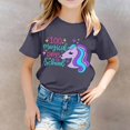 thumbnail image 2 of TZEWGL Chemise Mignonne pour Fille Garçon Imprimé Col Rond Manches Courtes Ample pour Bébés Taille 6-7T, 2 of 4