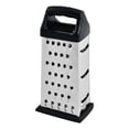 thumbnail image 1 of Wzzjkit Cheese Grater Stainless Steel Four-sided Grater Multi-function Vegetable Grater - Cheese Lemon, Garlic, Nutmeg, Chocolate, Fruits, Vegetables, Ginger Grater, 1 of 8