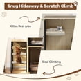 thumbnail image 4 of Royalbelle Wood Double Cat House, Litter Box Enclosure for 2 Cats with Storage, 4 of 9