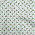 thumbnail image 1 of oneOone Velvet White Fabric Tortoise Sewing Craft Projects Fabric Prints By Yard 58 Inch Wide, 1 of 5