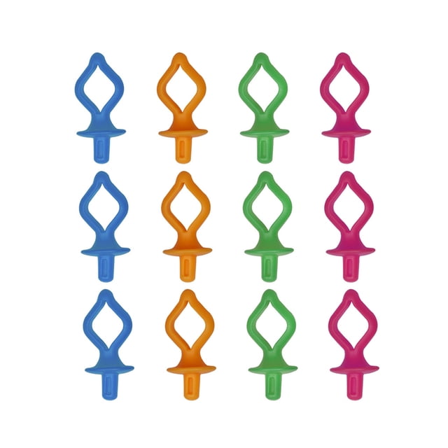 12 Pcs Pinces à Bobine en Silicone pour Machine à Coudre Couleur Aléatoire
