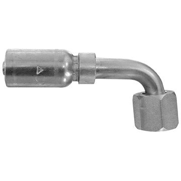 Dayco Raccord de Tuyau 108602 Hydraulique Permanent; Diamètre Intérieur du Tuyau 1/4 Pouce; Filetage 9/16-18; Longueur Totale 3.25 Pouces; Simple