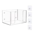 thumbnail image 1 of DOLITY Grocery Bag Holder Acrylic Trash Bag Organizer Garbage Bag Dispenser Storage Box 1 Layer, 1 of 8