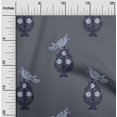 thumbnail image 1 of oneOone Cotton Poplin Fabric Leaves|Bird & Floral Block Print Fabric BTY 56 Inch Wide, 1 of 4