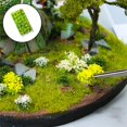 thumbnail image 4 of 28pcs Fleurs Miniatures Grappes Modèle Chemin de Fer Jardin Micro Aménagement Paysager Jaune, 4 of 8