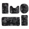 thumbnail image 2 of LSLJS Mixed Colors Bath Mats 5 Set Bathroom Rugs for 5PCS Toilet Mats Universal Soft Comfortable Water Absorption Non-Slip Thick Machine Washable Easy Dry Dark Color Home Accessories, 2 of 8