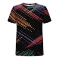 thumbnail image 5 of Qertyioot T-shirt à Manches Courtes Imprimé pour Hommes Col Rond Mode Décontractée Manches Courtes Liquidation, 5 of 5