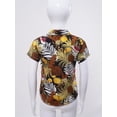 thumbnail image 4 of Jowowha Chemises Décontractées d'Été pour Petits Garçons Aloha Luau Col Rabattu Hauts Tropicaux Type L 160, 4 of 7