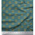 thumbnail image 1 of Soimoi Polyester Crepe Fabric Geometric & Mandala Kaleidoscope Print Fabric by Yard 42 Inch Wide, 1 of 3