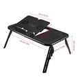 thumbnail image 4 of Wchiuoe Notebook Cool Fan Desk,Laptop Folding Desk,Adjustable Portable Folding Table Bed Desk Stand For Computer Laptop Notebook PC(Black), 4 of 8