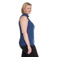 thumbnail image 4 of Iyla Women's Plus Mock Neckline Rib Top, 4 of 6