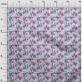 thumbnail image 3 of oneOone Polyester Spandex Purple Fabric Abstract Floral Craft Projects Decor Fabric Printed By The Yard 56 Inch Wide, 3 of 4