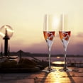 thumbnail image 3 of 2PCS Champagne Flute Creative Heart Decor Toasting Glass Champagne Glass, 3 of 10