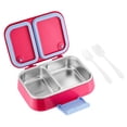 thumbnail image 2 of Boovnll Transparent Stainless Steel Lunch Box For Office Workers And Students With Compartments For Lunch Boxes Heated Light Meal Boxes Two Compartment Lunch Box, 2 of 6
