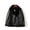 Black, variant on EGNMCR Womens Faux Leather Jacket, Long Sleeve Hoodless Faux Leather Outwear & Jackets, Fashion Women Solid Stand-up Collar Cardigan Down Jacket Outerwear Padded Coat Women Coat