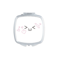 thumbnail image 1 of Face Love You Expression Mirror Portable Compact Pocket Makeup Double Sided Glass, 1 of 3