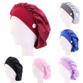 thumbnail image 2 of HEVIRGO Chapeaux Unisexe Couleur Unie Polyester Réglable Bouffant Casquette pour le Travail, 2 of 10