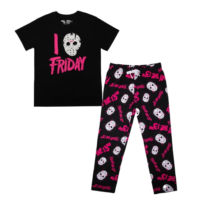 Friday the 13th I love Friday Womens Sleep Lounge Pajama Set
