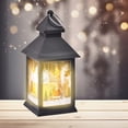 thumbnail image 4 of JASKFLY Plastic Portable Lamp Set of 2 Battery Powered Christmas Snow Lanterns with LED Lights Indoor Decor for Tabletop and Hanging,Home Decoration|Plastic,Multicolor, 4 of 8