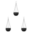 thumbnail image 2 of Maytalsory 2piece Practical And Versatile Hanging Flower Pots For Indoor And Outdoor Spaces Black 3Set, 2 of 6