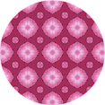 thumbnail image 1 of Ahgly Company Tapis d'Intérieur Lavable à la Machine, Carré, Transitionnel, Rouge Framboise, Tapis de Zone, 3 Pieds Carré, 1 of 7
