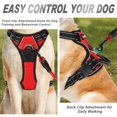 thumbnail image 2 of BARKBAY No Pull Dog Harness Front Clip Heavy Duty Reflective Easy Control Handle for Large Dog Walking(Red M), 2 of 5