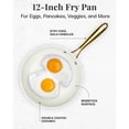 thumbnail image 2 of Gotham Steel Cream Navy 12 inch Nonstick Ceramic Dishwasher Oven Safe Fry Pan Skillet, 2 of 9