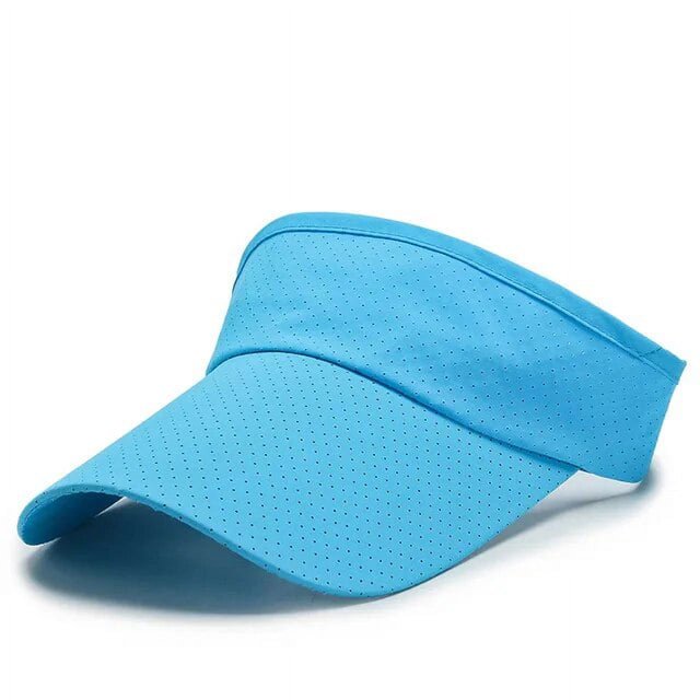 LinYooLi Summer Breathable Air Sun Hats Men Women Adjustable Visor UV Protection Top Empty Solid Sports Tennis Golf Running Sunscreen Cap