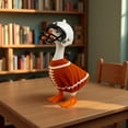 thumbnail image 3 of Statue d'Oie de Bureau Robe de Rugby Porte-Clés Vêtements pour Animaux pour Décoration de Porche, 3 of 6