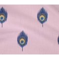 thumbnail image 4 of oneOone Cotton Flex Fabric Peacock Feather Ikat Print Fabric By Yard 40 Inch Wide, 4 of 4