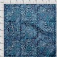 thumbnail image 4 of oneOone Georgette Viscose Navy Blue Fabric Asian Sewing Material Print Fabric By The Yard 42 Inch Wide, 4 of 4