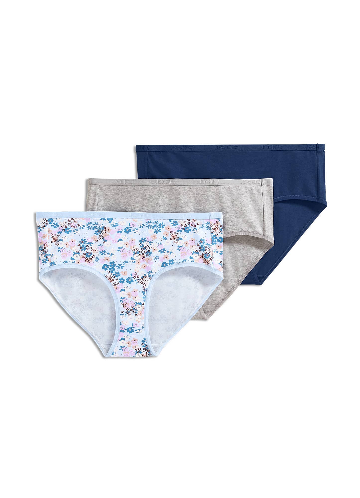 Jockey  Organic Cotton Stretch Logo Hipster - 3 Pack