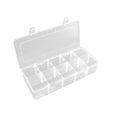 thumbnail image 1 of Estbridge Snack Boxes for Kids-10 Compartments Snack Containers for Toddlers Clear Adjustable Divided Snack Box bento Box Accessories for School Work and Travel, 1 of 8