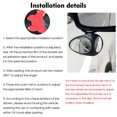 thumbnail image 4 of Universal 360° Rotatable Car Blind Spot Mirror - Left Side, 75x55x60mm, Black Plastic Wide Angle Auxiliary Rearview Mirror for Safe Parking & Enhanced Driving Visibility, Easy 1-Minute Installation, 4 of 6