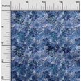 thumbnail image 2 of oneOone Rayon Medium Blue Fabric Abstract Floral Sewing Craft Projects Fabric Prints By Yard 56 Inch Wide, 2 of 4