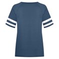 thumbnail image 4 of Chandail à Manches Longues Femme Hauts Grande Taille pour Femmes Été T-Shirts à Col Rond T-Shirts Raglan à Blocs de Couleur T-Shirt à Col en V Femme T-Shirts Grande Taille pour Femmes Hauts d'Été Grande Taille pour Femmes, 4 of 4