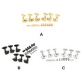 thumbnail image 4 of Wweixi 6pcs Guitar Tuner Pegs Set Modified Parts Guitars Accessories Universal Machine Head Tuning Peg Instrument Fitting Silver, 4 of 6