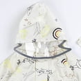 thumbnail image 4 of PMVFHDE Habit de Pluie Enfants Imperméable Imperméable pour Enfants, Imperméable, Manteau Imperméable pour Filles, à Capuche Imperméable, Intégré Imperméable, Imperméable d'Extérieur Réutilisable Gris Pâle, 6-7 Ans, 4 of 6