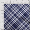 thumbnail image 2 of oneOone Georgette Viscose Dark Blue Fabric Check Sewing Craft Projects Fabric Prints By Yard 42 Inch Wide, 2 of 4