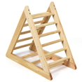 thumbnail image 1 of Costway Wooden Climbing Pikler Triangle with Climbing Ladder For Toddler Step Training, 1 of 10
