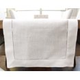 thumbnail image 4 of cleverDelights White Linen Hemstitch Table Runner - 16 x 90 - 100% Linen, 4 of 4