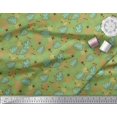 thumbnail image 3 of Soimoi Poly Georgette Fabric Geometric Sign,Clover & Monstera Leaves Fabric Prints by Yard 52 Inch Wide, 3 of 3