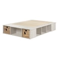 thumbnail image 2 of South Shore Avilla Full Storage Platform Bed with Wicker Baskets, in Winter Oak, 2 of 10